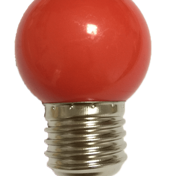 Bec LED 1W model glob G45 rosu