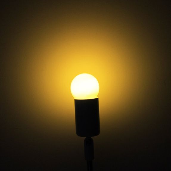 Bec LED 1W model glob G45 galben