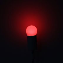 Bec LED 1W model glob G45 rosu
