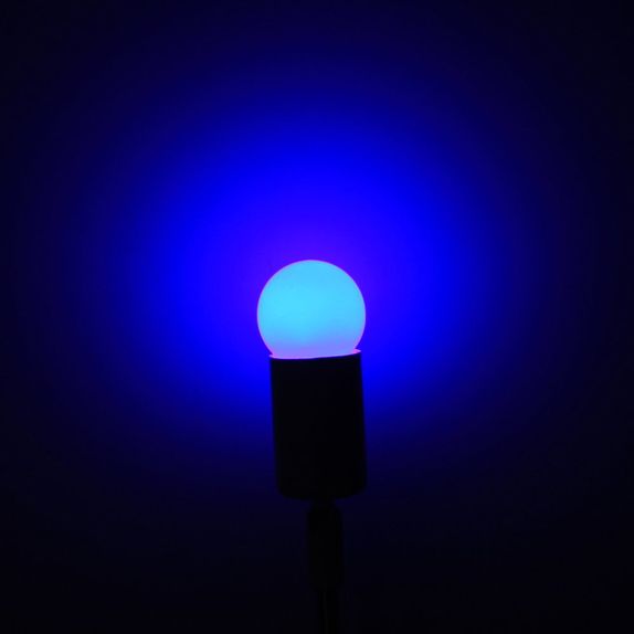Bec LED 1W model glob G45 albastru