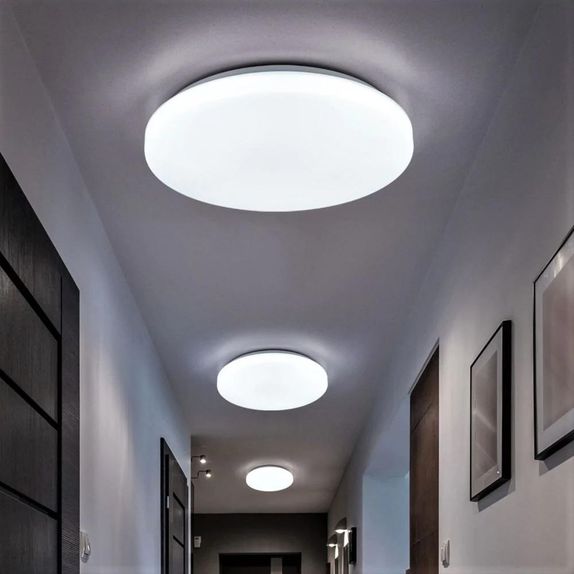 Plafoniera LED Slim Rotunda, 24W (Echivalent 200W), Ø37.5cm, Lumina Rece