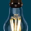Bec Filament E27, model A55, 4W=45W, 6500K, lumina rece