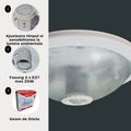 Plafoniera cu senzor pentru bec led 2XE27 IP20 220V 2X25W
