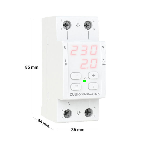 RELEU TENSIUNE CU CONTROL ZUBR CV2-32 RED