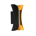 APLICA LED PERETE MAIA 2*3W 280LM 3000K NEGRU 150*70*60MM