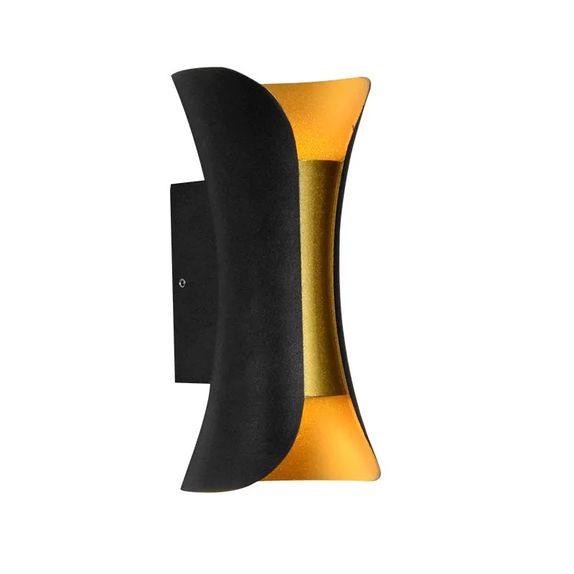APLICA LED PERETE MAIA 2*3W 280LM 3000K NEGRU 150*70*60MM