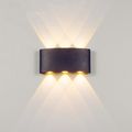 APLICA LED PERETE LUMARO 6 LED-URI NEAGRA