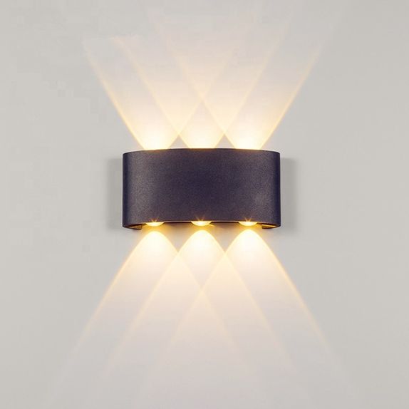 APLICA LED PERETE LUMARO 6 LED-URI NEAGRA