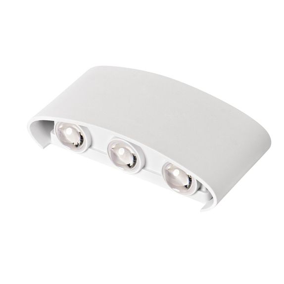 APLICA LED PERETE LUMARO 6W 420LM 3000K ALB 168*78*42MM