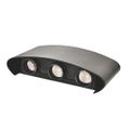 APLICA LED PERETE LUMARO 6 LED-URI NEAGRA