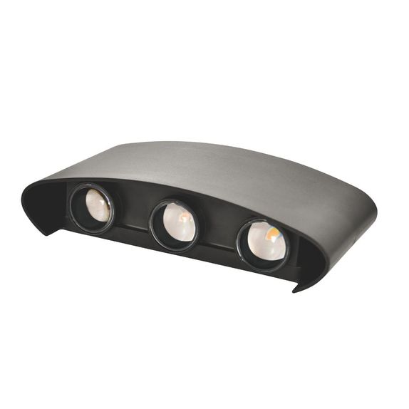 APLICA LED PERETE LUMARO 6 LED-URI NEAGRA