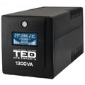 UPS 1300VA/750W LCD LINE INTERACTIVE CU STABILIZATOR 4 IESIRI SCHUKO