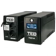 UPS 700VA/400W LCD DISPLAY LINE INTERACTIVE CU STABILIZATOR 2 IESIRI SCHUKO 