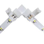 Clema conector L banda led 5050 12v 