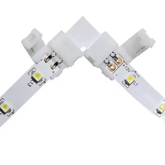 Clema conector L banda led 5050 12v