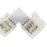 Clema conector L banda led RGB 12v 
