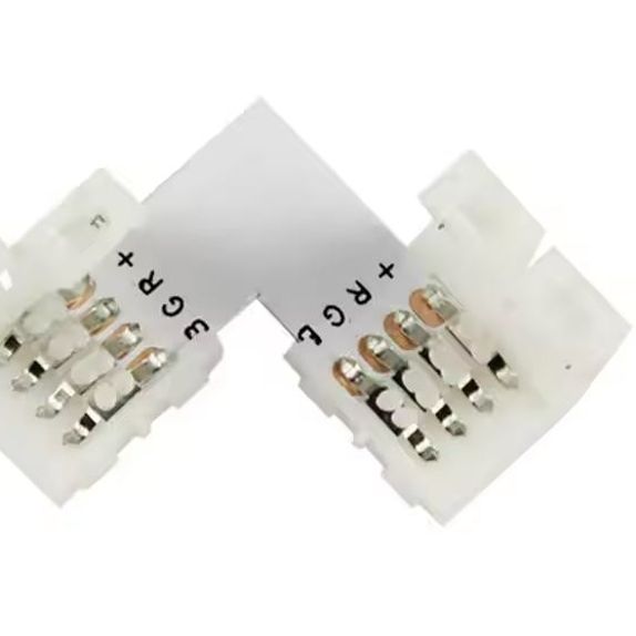 Clema conector L banda led RGB 12v