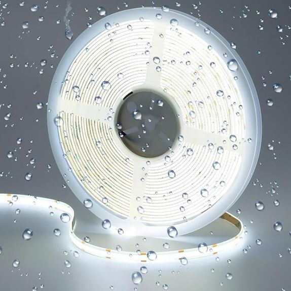 Banda led COB 12W/m 480led/m 6000K 24V IP67 rola 5m PCB 8mm