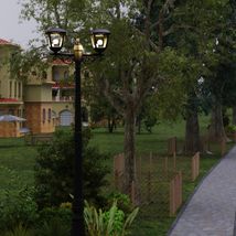 Stalp de gradina negru , 2200x592x228mm