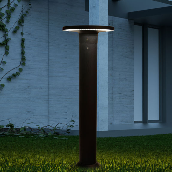 Stalp Ornamental cu LED De Gradina 12W, 3000k, Lumina Calda