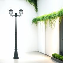 Stalp de gradina negru , 2200x556x228mm