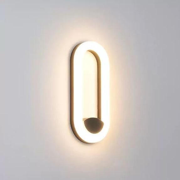 APLICA LED PERETE JADE 12W 950LM 3000K NEGRU