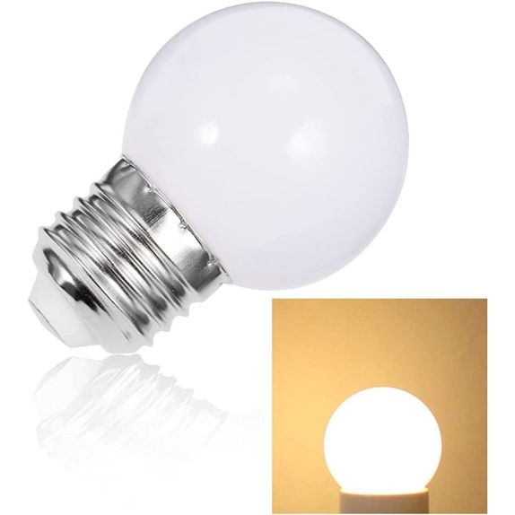Bec LED G45 E27 1W lumina calda