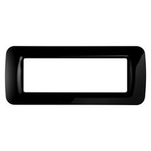 Rama ornament Gewiss GW22516, negru lucios - 6 module