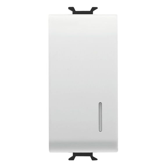 COMUTATOR DE MERS ÎNAPOI 1P 250V c.a. - 16AX iluminat - CU DIFUZOR - 1 MODUL - ALB LUCIOS GW10092