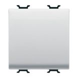 COMUTATOR BIDIRECȚIONAL 1P 250V c.a. - 16AX - BUTON NEUTRU - 2 MODULE - ALB SATINAT GW15071
