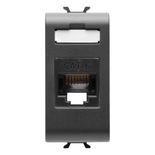 PRIZĂ RJ45 - CATEGORIA 6 - UTP -Gewiss Chorus negru 1m GW12423