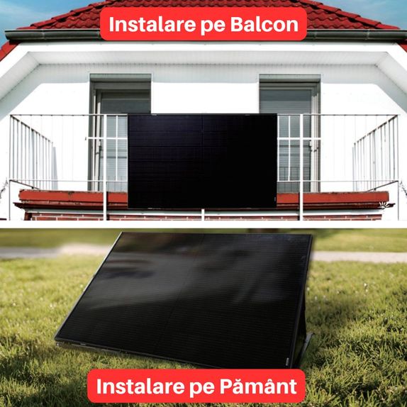Kit Solar Plug & Play 400W – Panou Fotovoltaic 1500V, 25A, Dimensiuni 1722x1134x35 mm