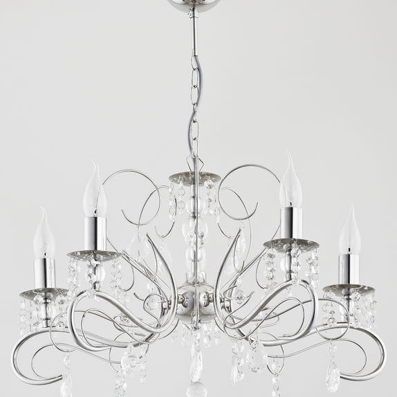 Candelabru Alfa Astor Chrome 5xE14