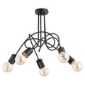 Lustra Alfa Tango Neagra 5xE27