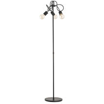 Lampa De Podea Alfa Tango Neagra 3xE27
