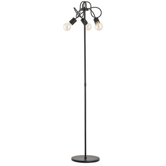 Lampa De Podea Alfa Tango Neagra 3xE27