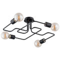 Lustra Alfa Hook Neagra 4xE27