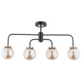 Lustra Alfa Linio Neagra 4xE14