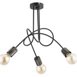 Lustra Alfa Tango 58 New Neagra 3xE27