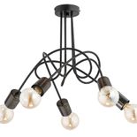 Lustra Alfa Tango 58 New Neagra 5xE27
