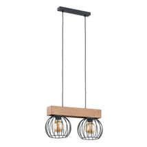 Lustra Pendul Alfa Arizan Slim Lemn 2xE27