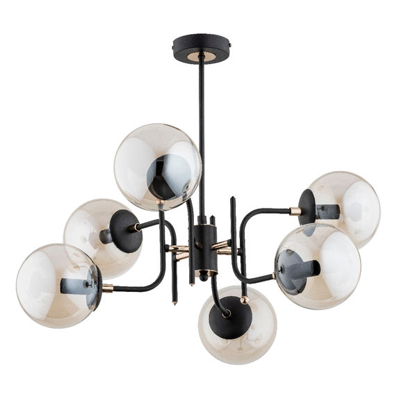 Lustra Alfa Malta Neagra 6xE14
