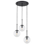 Lustra Pendul Alfa Sebia Neagra 3xE14