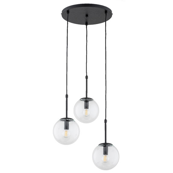 Lustra Pendul Alfa Sebia Neagra 3xE14
