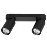 Aplica Cu Spoturi Alfa Flex Neagra 2xGU10