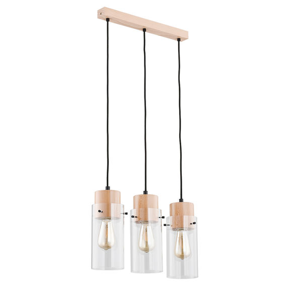 Lustra Pendul Alfa Tantum Lemn 3xE27