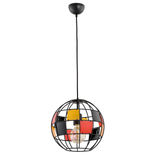 Lustra Pendul Alfa Basket Neagra 1xE27