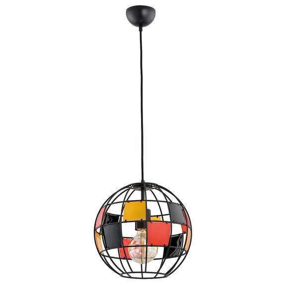 Lustra Pendul Alfa Basket Neagra 1xE27