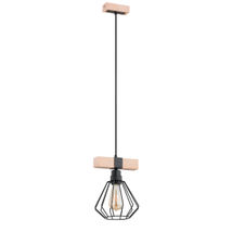 Lustra Pendul Alfa Fibia Lemn 1xE27