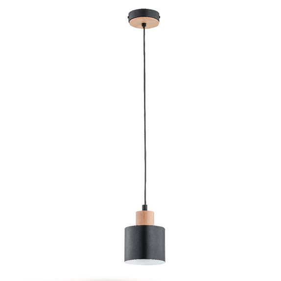 Lustra Pendul Alfa Ivo Neagra 1xE27
